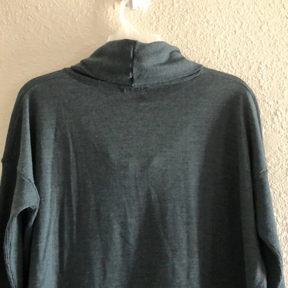 FORTE CASHMERE COWL NECK, DROP SHOULDER, MERINO WOOL AND SILK SWEATER/EUC - Picture 14 of 16
